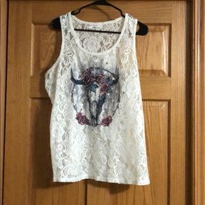 Maurices Skull Head Tank Top